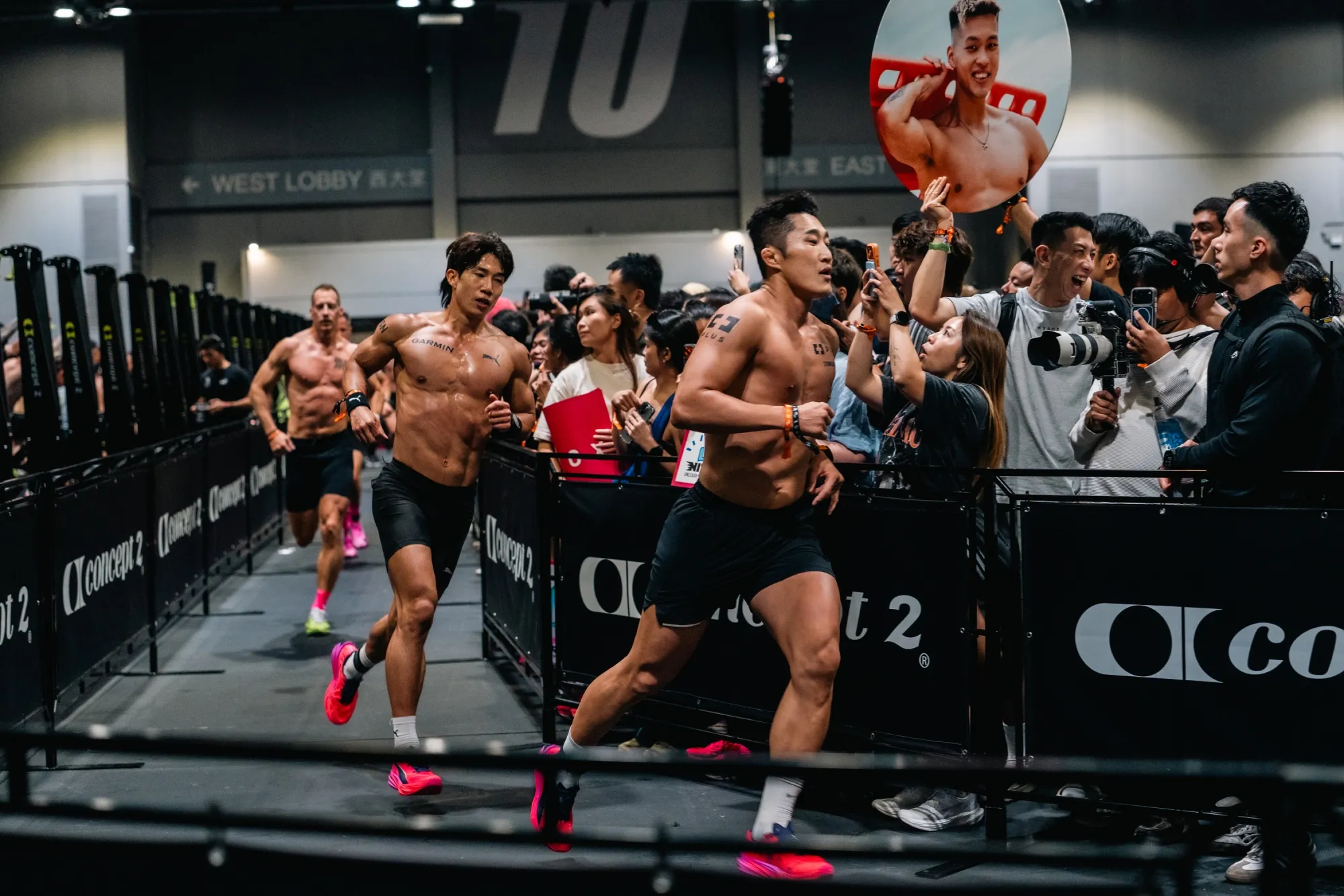 Competitors take part in the Cigna Healthcare Hyrox Hong Kong 2026 race.