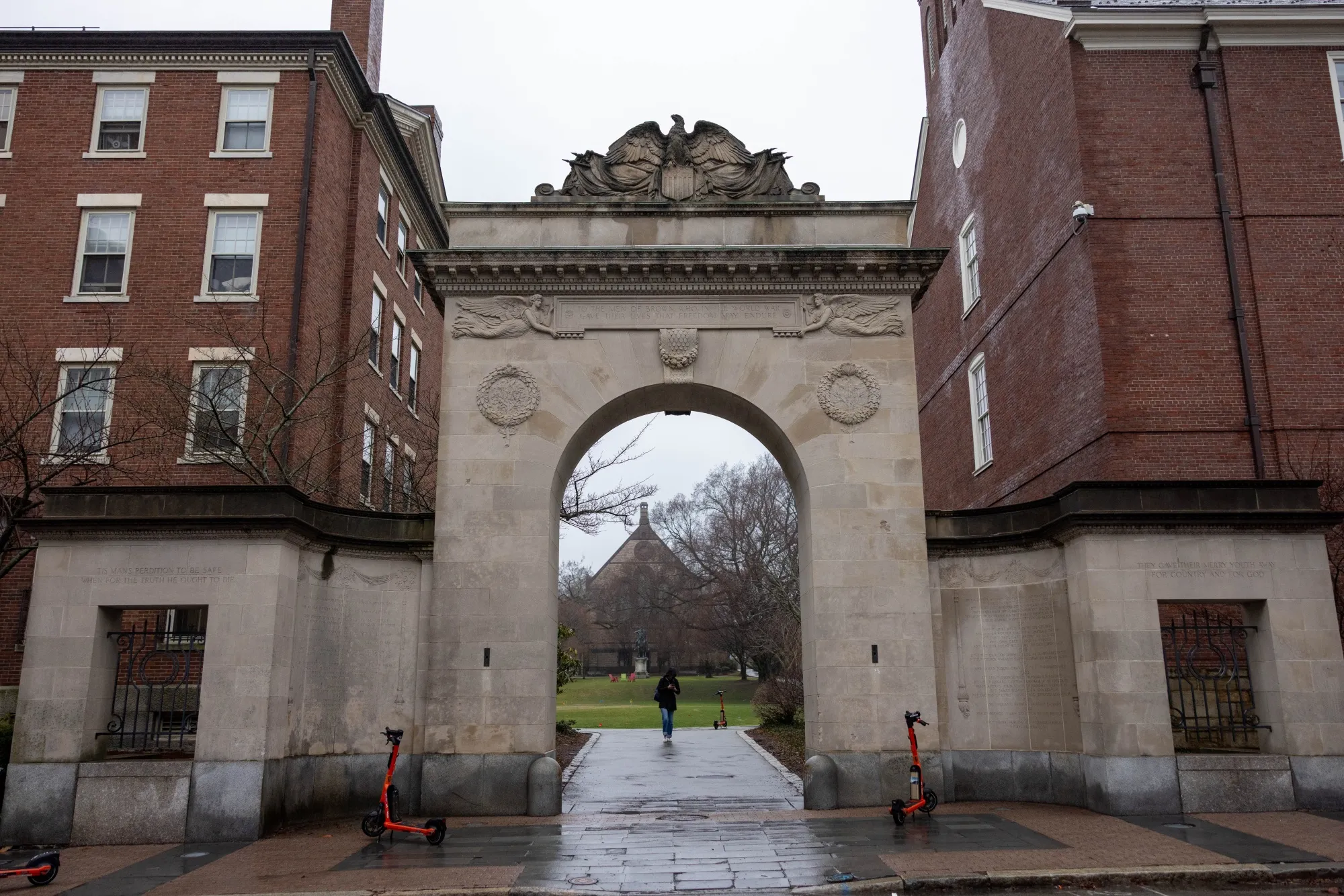 The Brown University campus in Providence, Rhode Island.