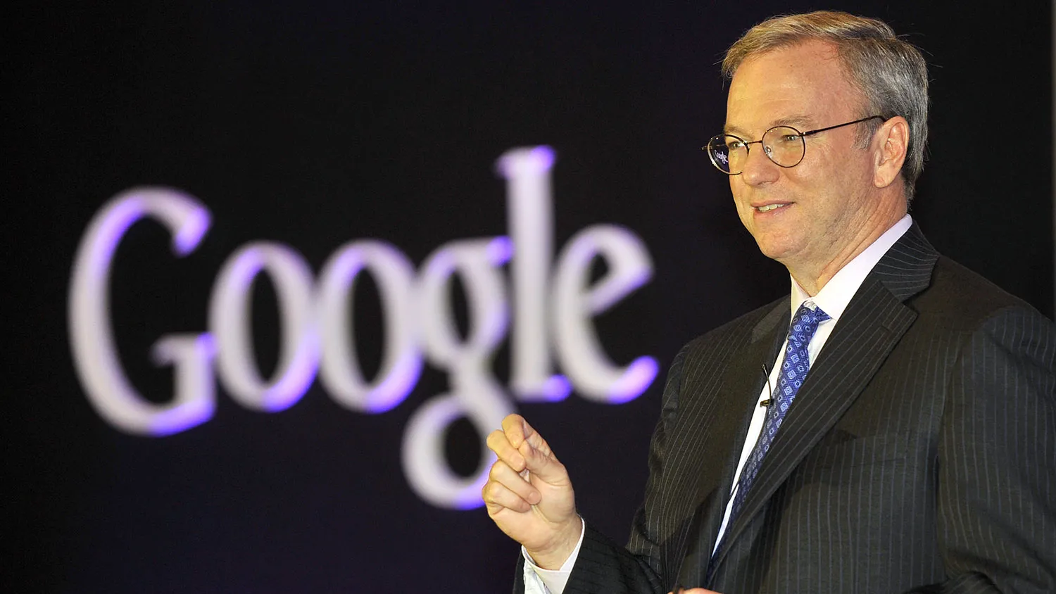 This file photo taken on September 27, 2012 shows Google chief executive Eric Schmidt speaking during a news conference to launch its new tablet PC, Nexus 7, in Seoul.
