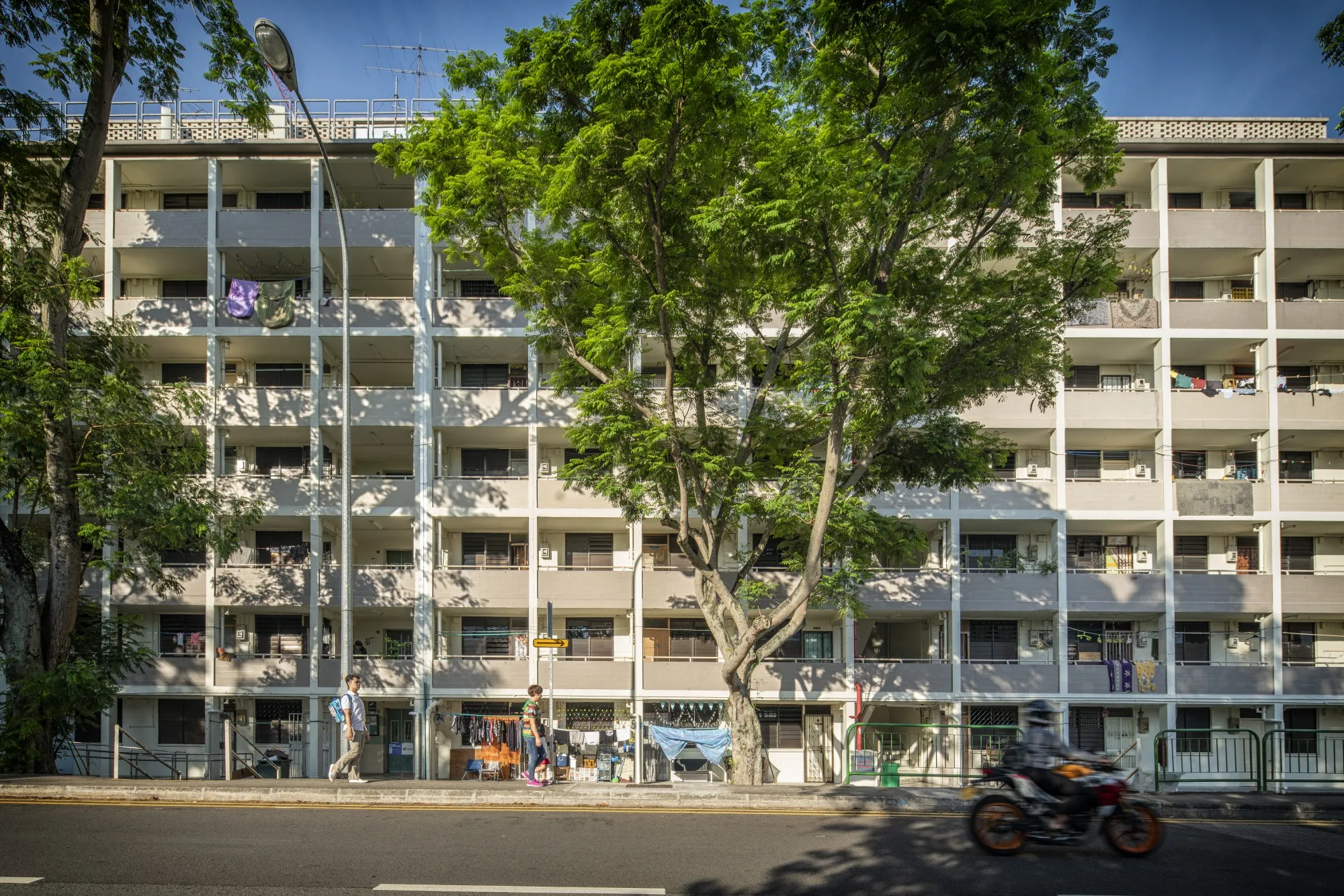 An HDB public housing block in Queestown estate.