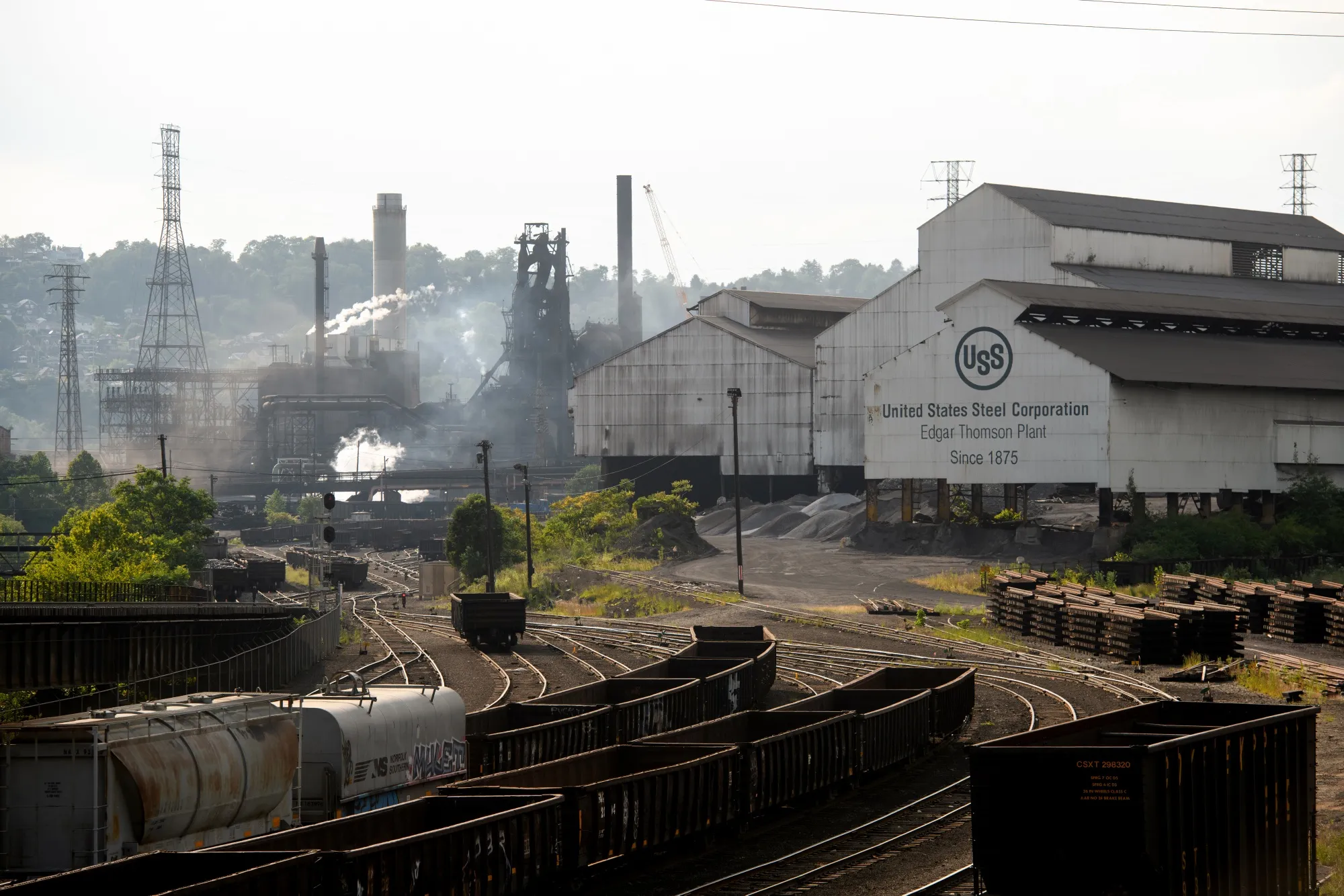 The United States Steel Corp. Edgar Thomson Plant in Braddock, Pennsylvania.