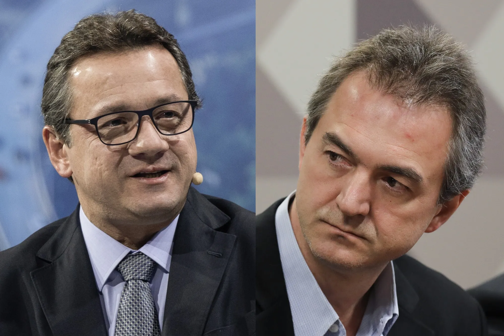 Wesley Batista, left, and Joesley Batista. Photographers: Tuane Fernandes, Andre Coelho/Bloomberg