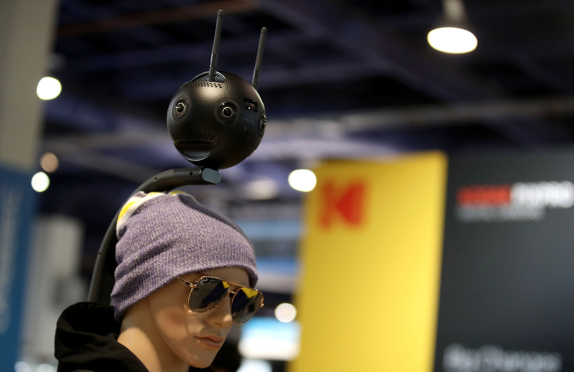 An Insta360 Pro 2 camera is displayed&nbsp;during CES 2019 at the Las Vegas Convention Center.