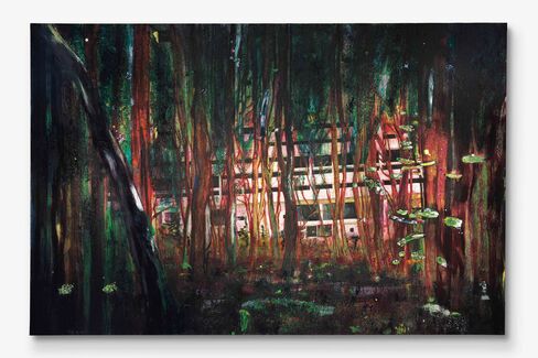 Peter Doig, Cabin Essence (1993-1994).
