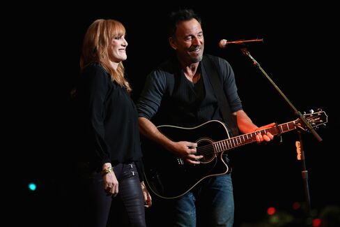 Patti Scialfa and Bruce Springsteen at the 2014 Stand Up For Heroes