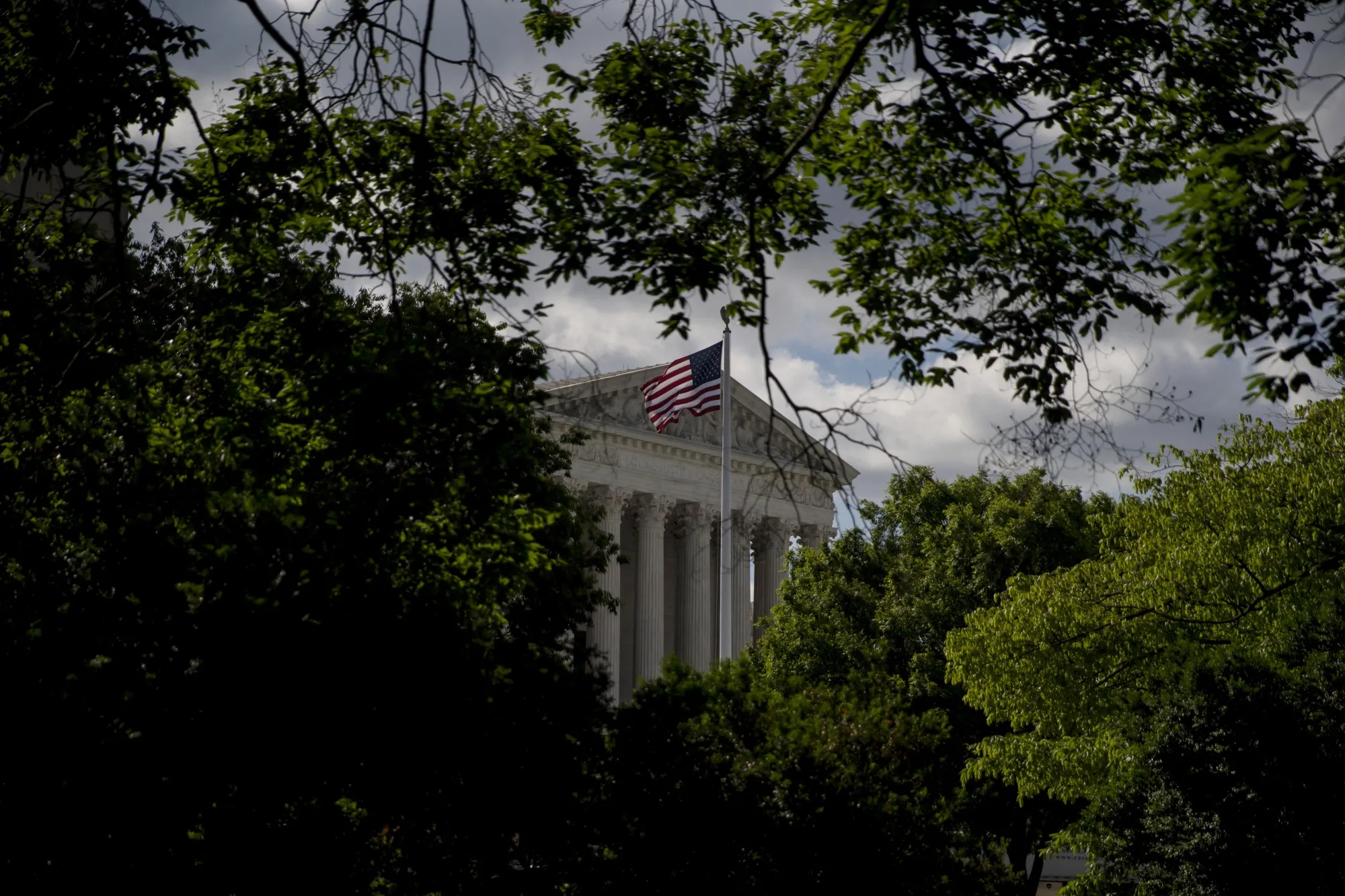 The U.S. Supreme Court stands in Washington, D.C., U.S., on Tuesday, May 12, 2020. Lawmakers continue negotiations over the next round of coronavirus stimulus legislation, with a Senate Democrat saying today that a handful of Republicans could be on board with a proposal to send $500 billion in funding to states.