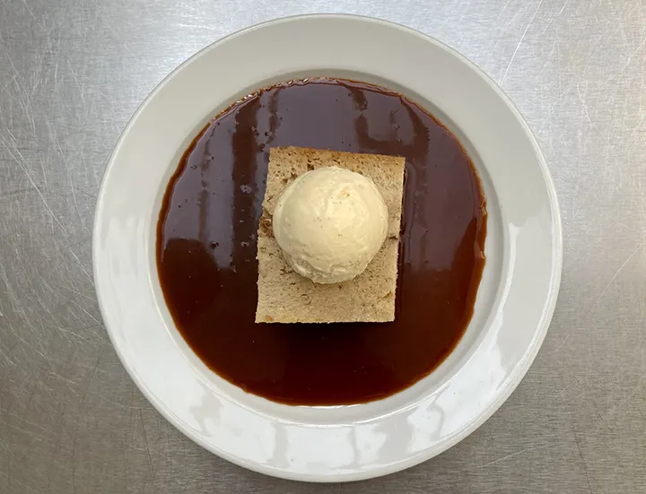 Bread and butter pudding at St. John.