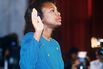 US law professor Anita Hill takes oath, 12 October