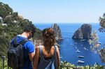 Taking in Capri.