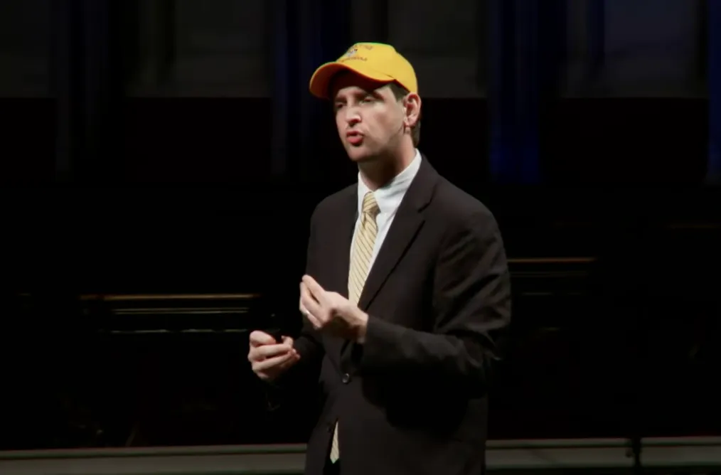 Seth Andrew speaks during a TEDx talk
