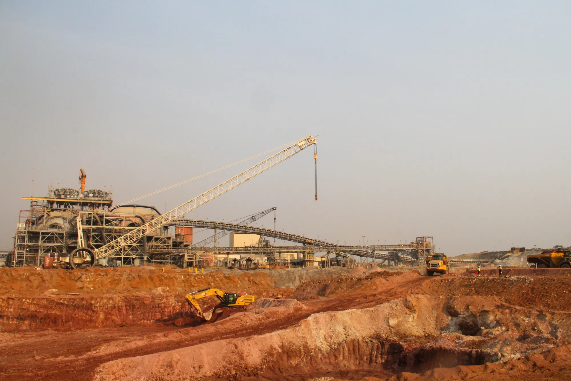Construction of the second concentrator plant at Barrick’s Lumwana copper mine near Solwezi, Zambia.