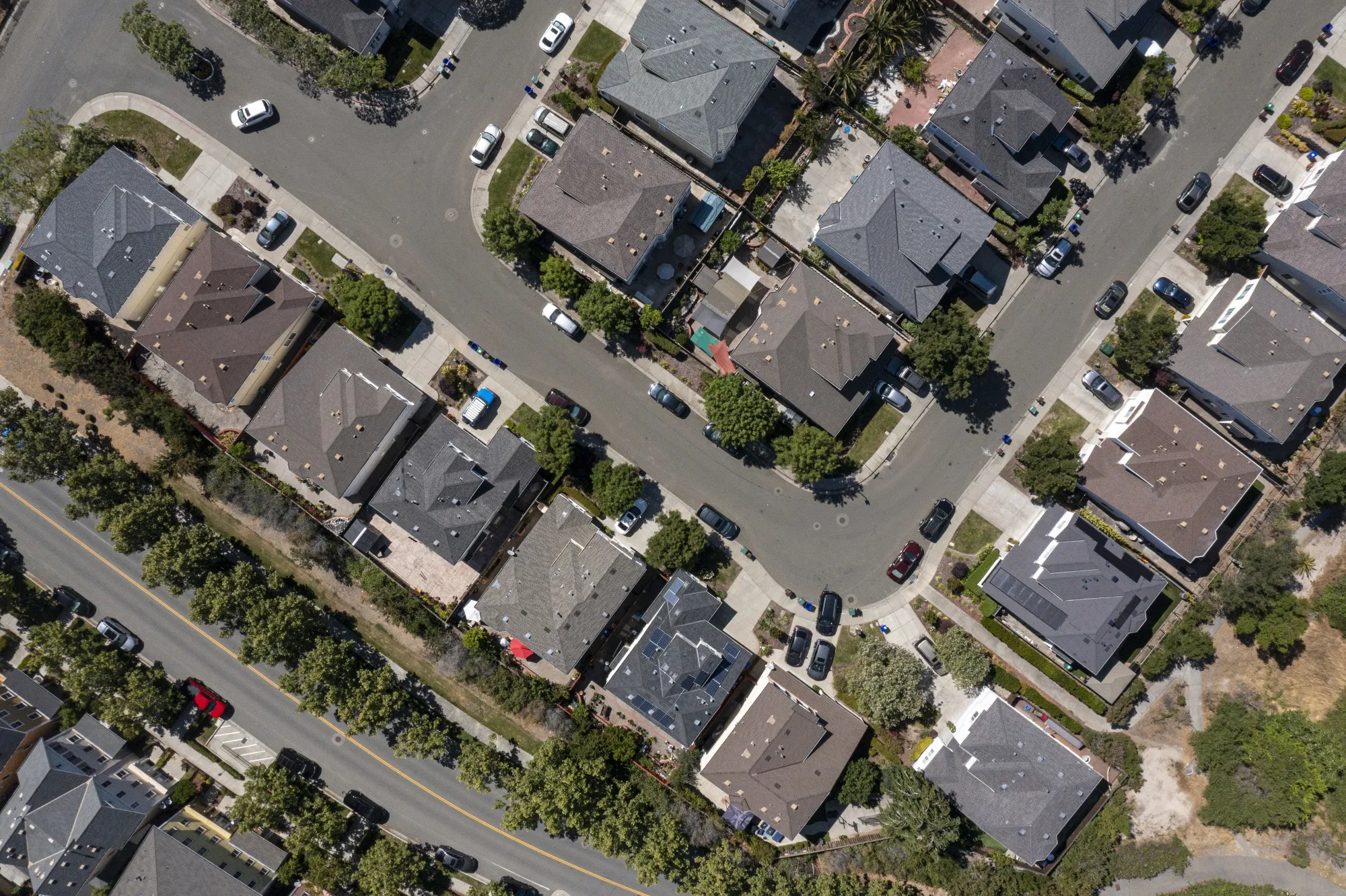 Homes in Hercules, California.