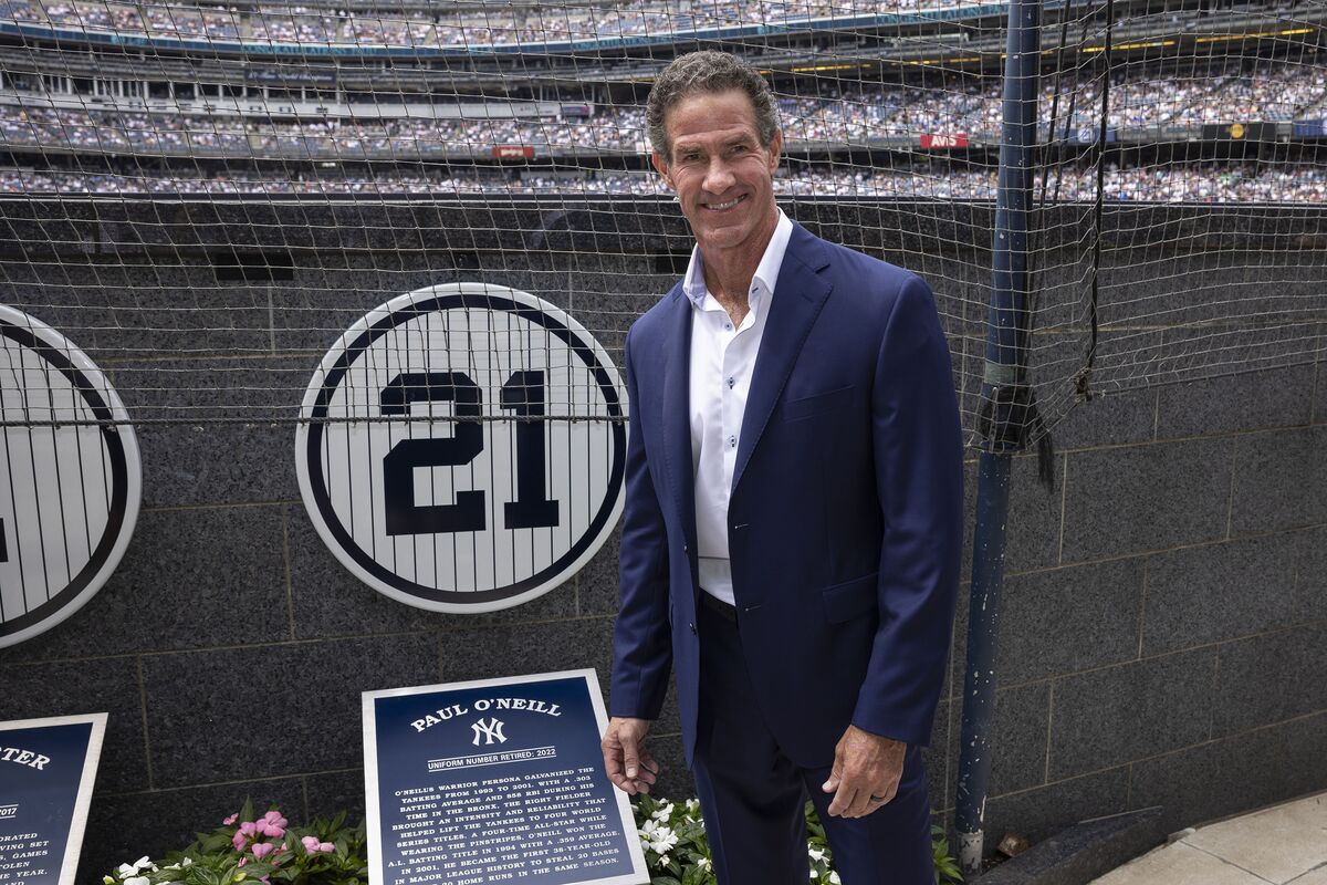 Yankees retire Bernie Williams' No. 51, unveil Monument Park plaque - ABC7  San Francisco