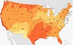 relates to Mapping the Average Hottest Day in America