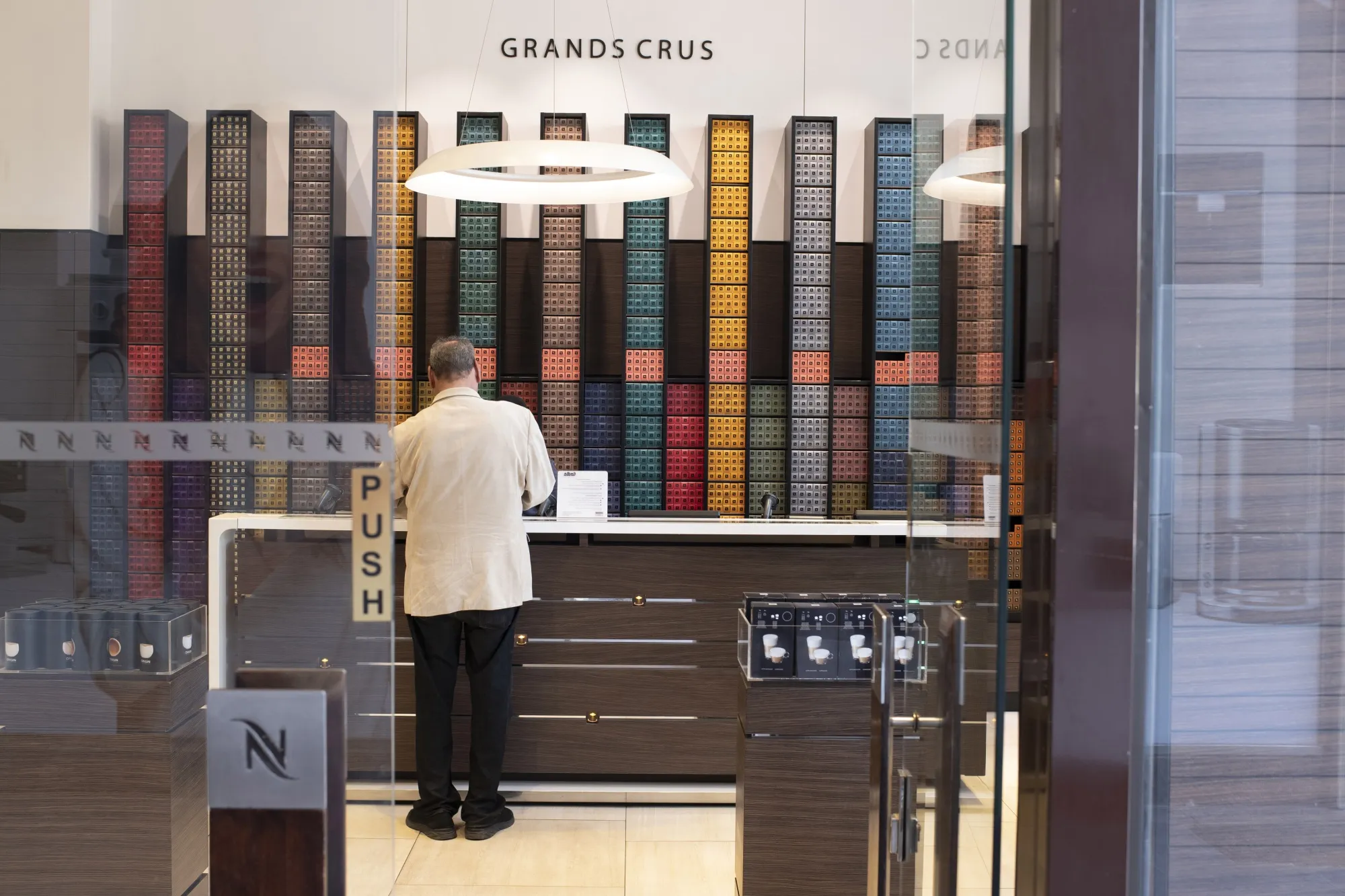A Nespresso coffee store.
