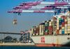 A gantry crane unloads containers from a cargo ship at the Long Beach Container Terminal at the Port of Long Beach in Long Beach, California, U.S., on Wednesday, April 4, 2018. The U.S. trade deficit widened by more than forecast to a fresh nine-year high in February amid broad-based demand for imports, ahead of Trump administration tariffs that have raised the specter of a trade war.