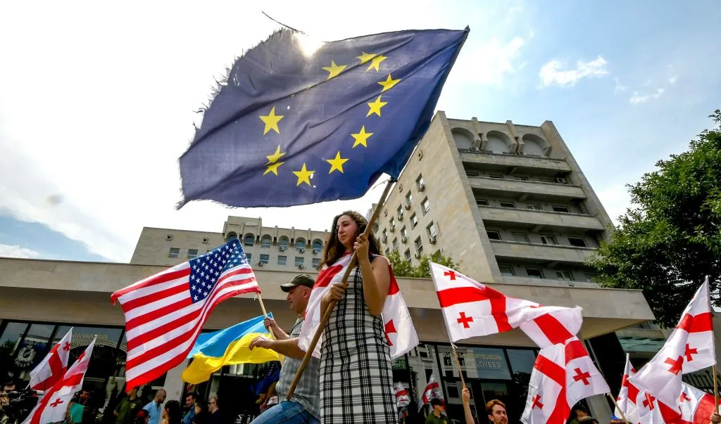 Not the usual flag-waving.