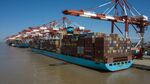 A container ship at the Yangshan Deepwater Port in Shanghai.