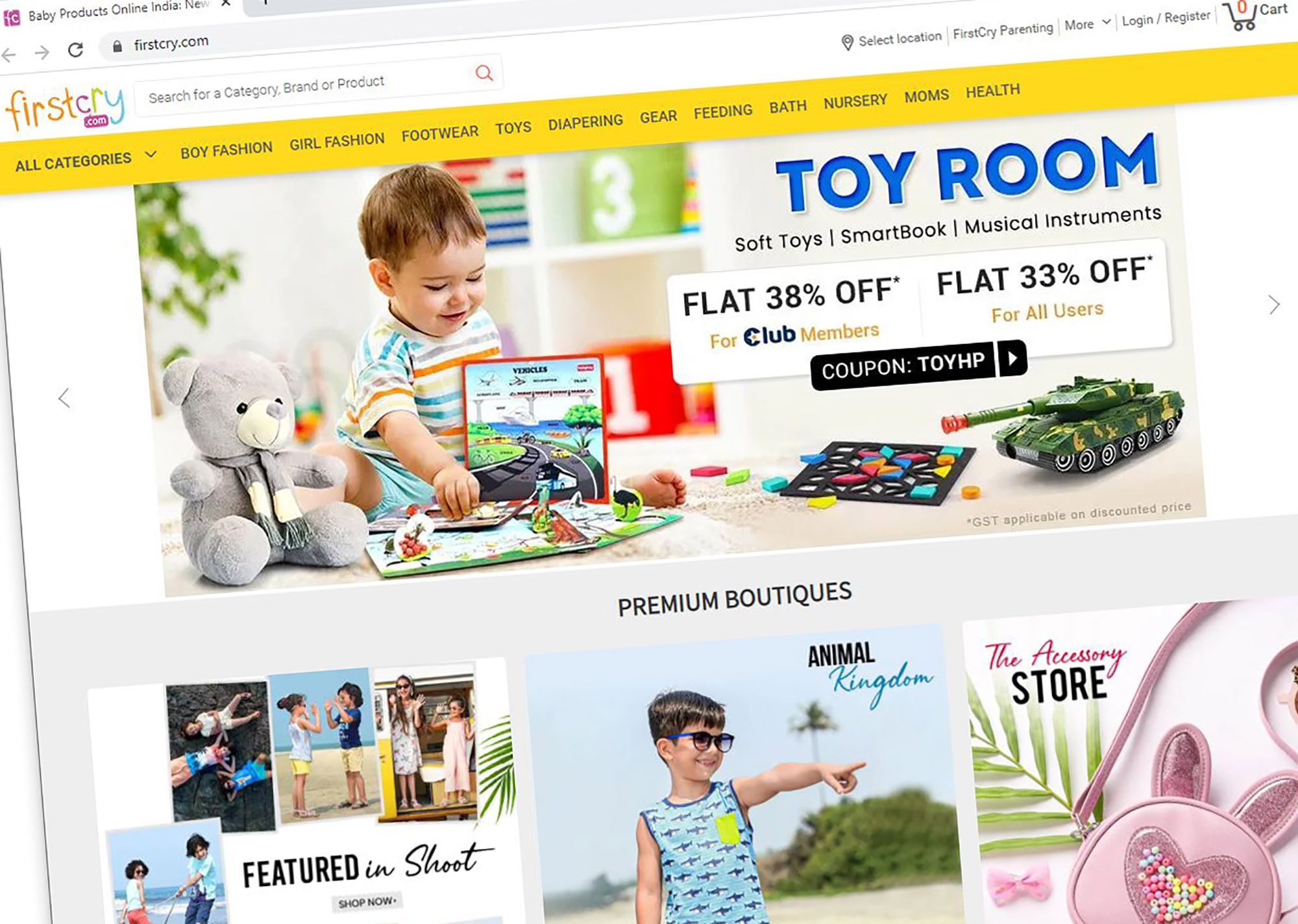 Firstcry kids 2024 wear online shopping