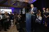 Cal Cunningham speaks to supporters during a primary election night party in Raleigh on March 3.