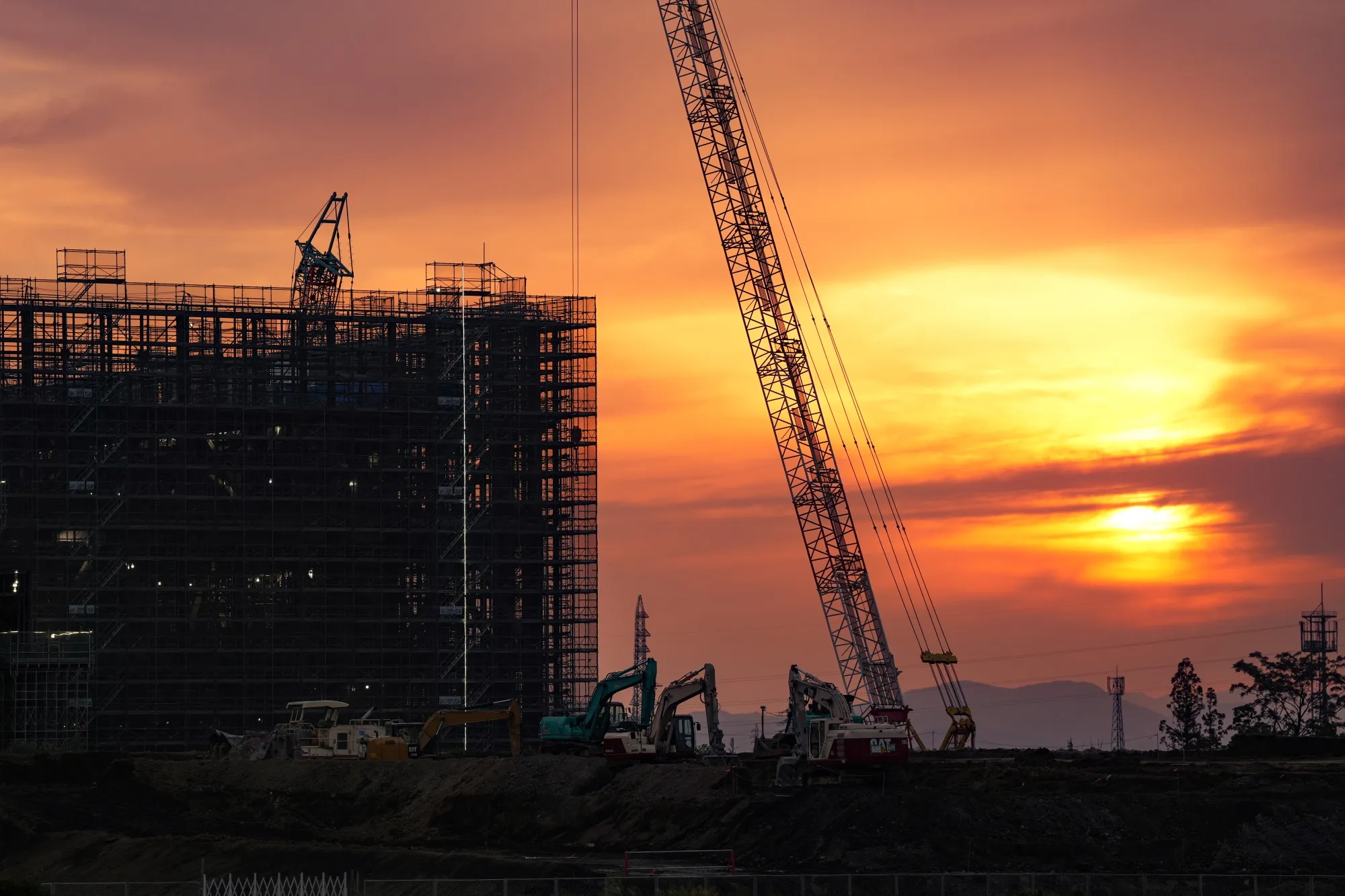 TSMC’s new factory in Kumamoto, shown under construction in 2023.