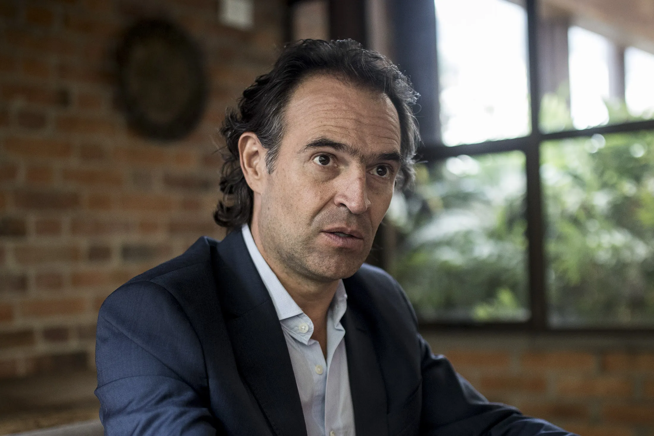 Federico Gutierrez during an interview in Bogota, on May 19.