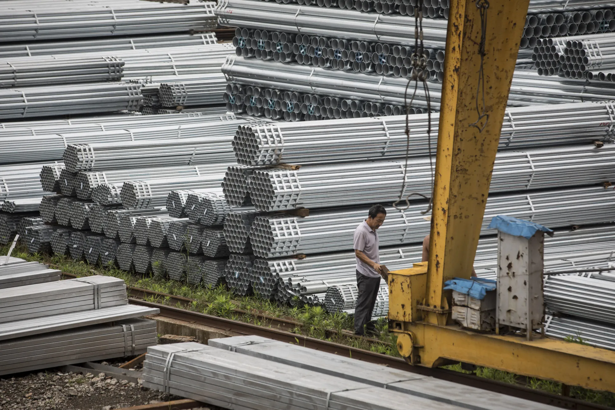 A Shanghai Steel Yard as Metal Markets Prepare for a New World Disorder