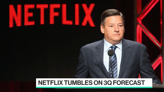 Netflix Plunges, and Tepid Outlook Hands Challenge to New Co-CEO
