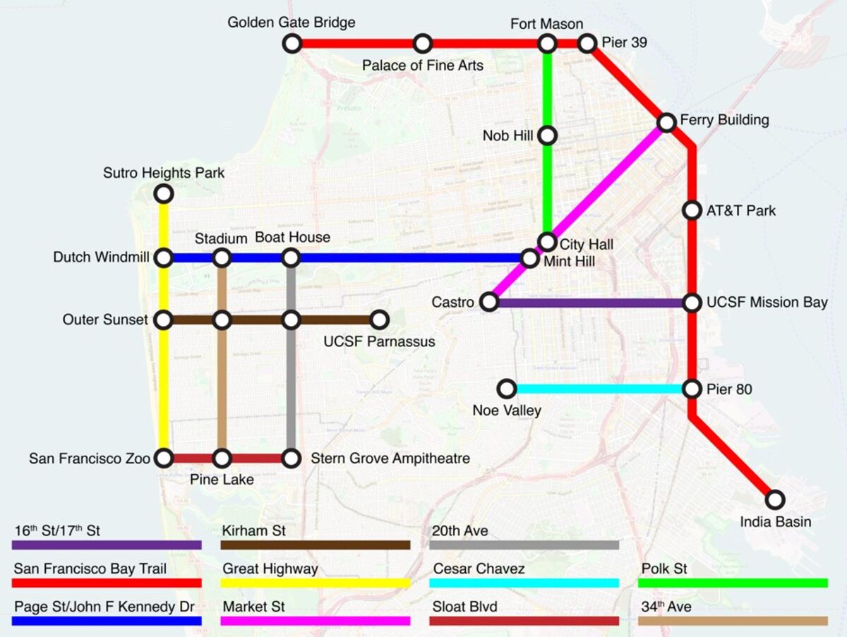 Why Bike Maps Should Look Like Subway Maps