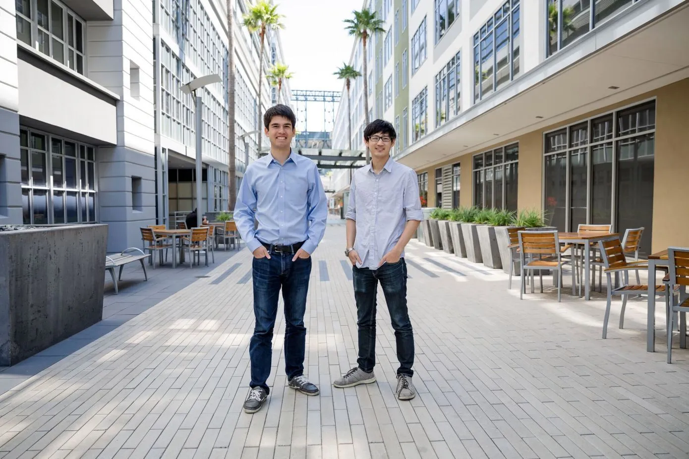 Spenser Skates, left, and Curtis Liu