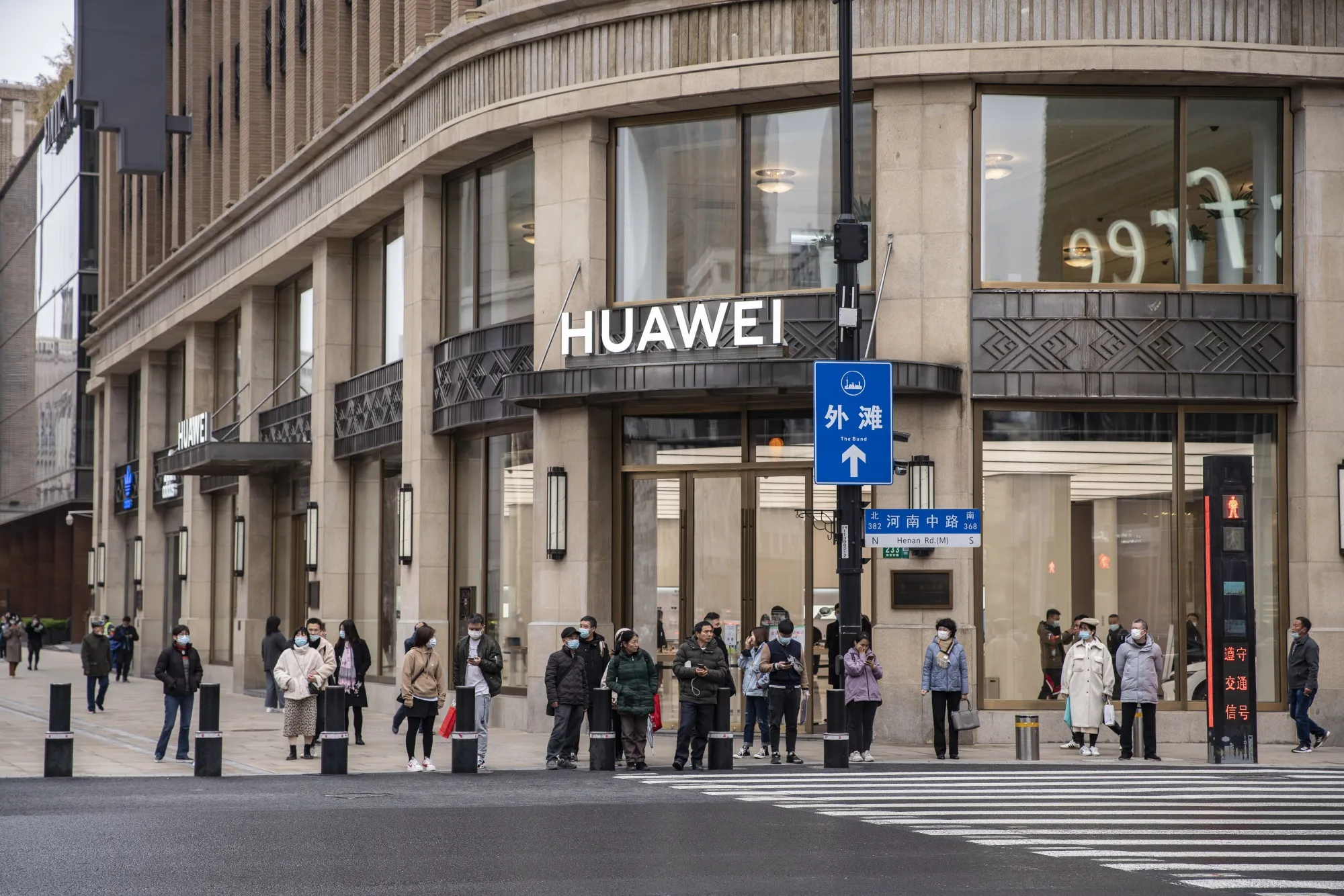A Huawei Technologies Co. store in Shanghai, China.