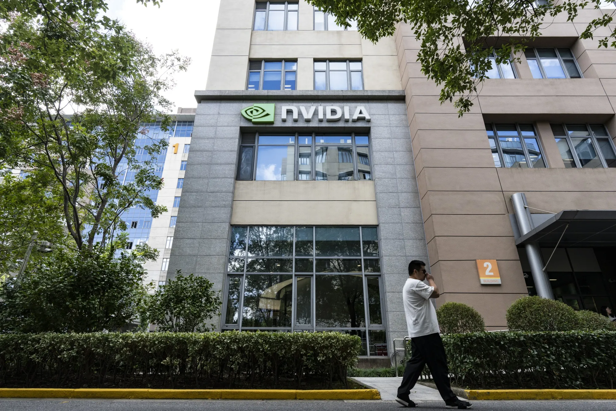 Nvidia Corp.'s offices in Shanghai.