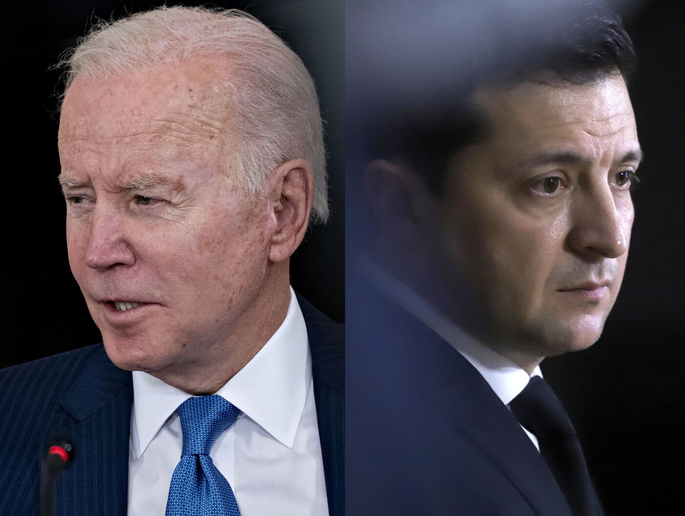 Presidents Joe Biden and&nbsp;Volodymyr Zelenskiy