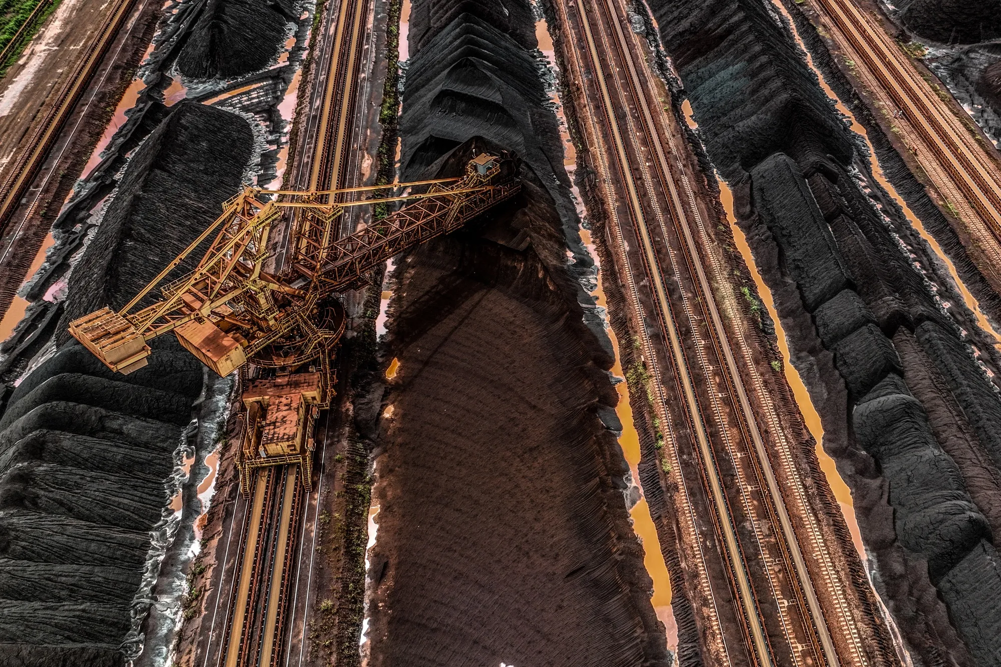 Iron ore extraction at a Vale mine in Brazil.