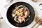 Lobster with chicken quenelles at Alain Ducasse at the Dorchester