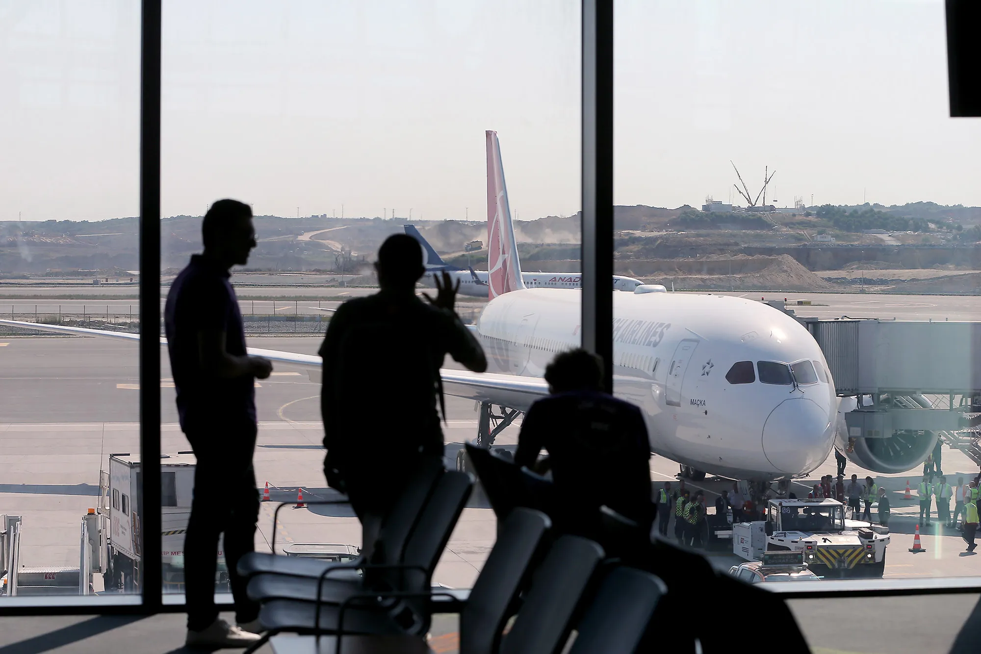 Boeing 787-9 Turkish Airline&nbsp;airplanes&nbsp;at Istanbul Airport.&nbsp;