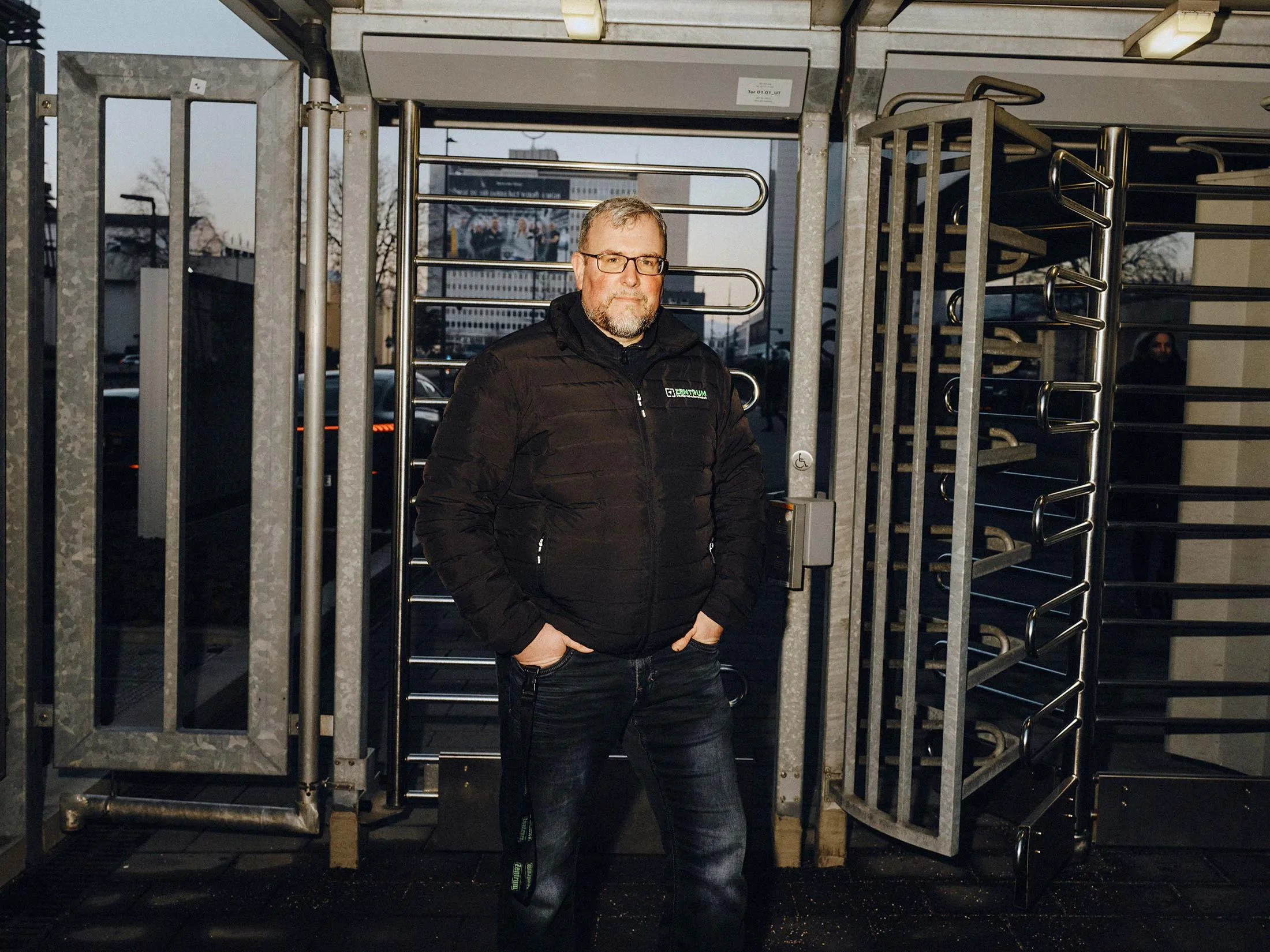 Oliver Hilburger, leader of the far-right labor union Zentrum.