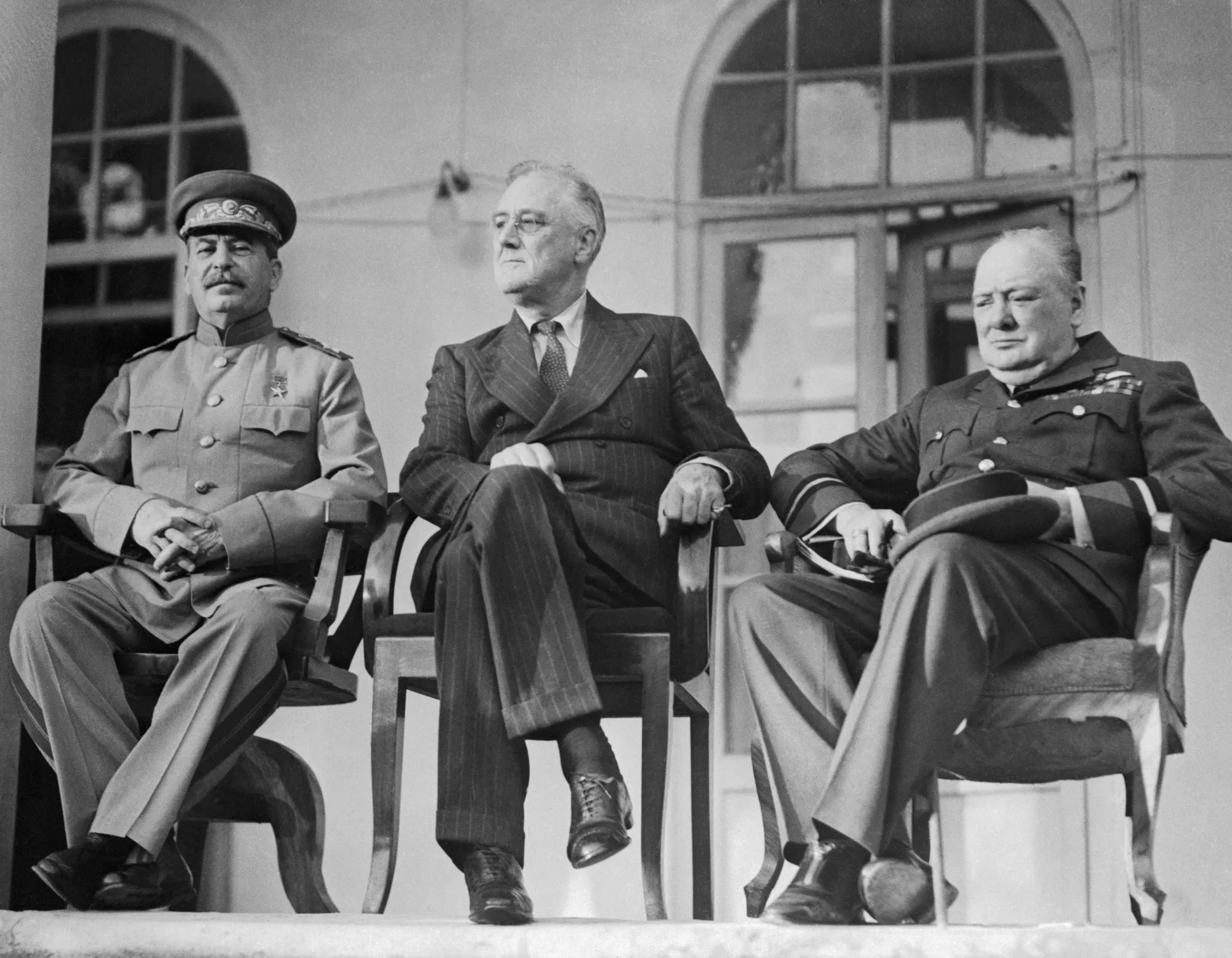 The original Big Three in&nbsp;Tehran, 1943, sealing the fate of the Axis.