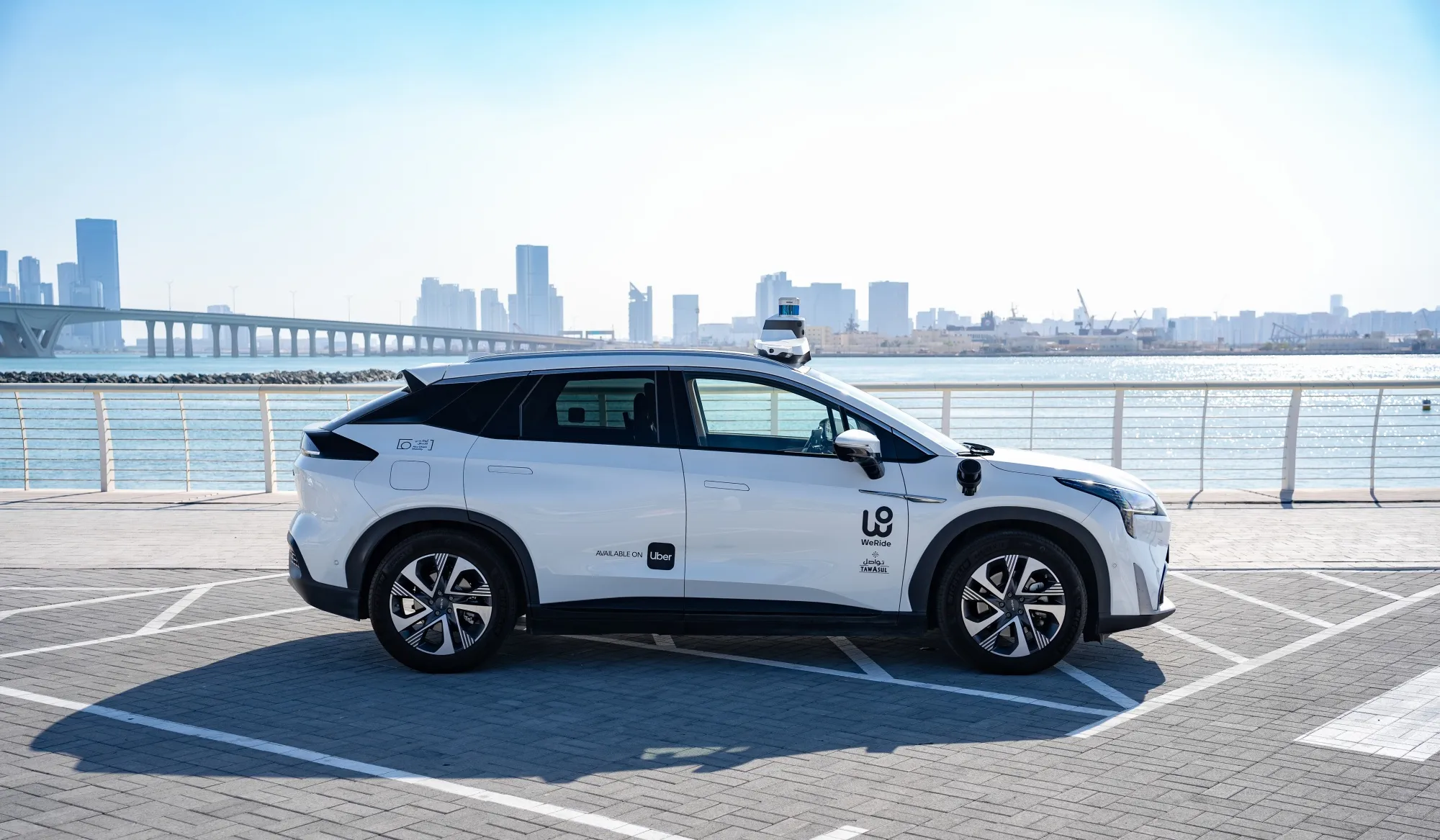 Uber and WeRide launch autonomous mobility service.