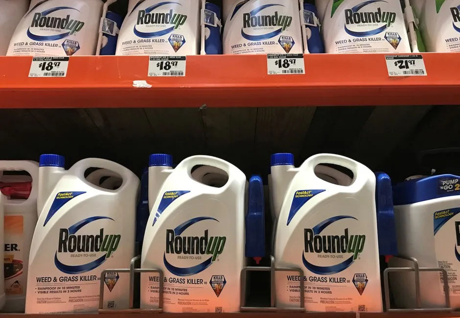 The weed killer Roundup on sale in California.