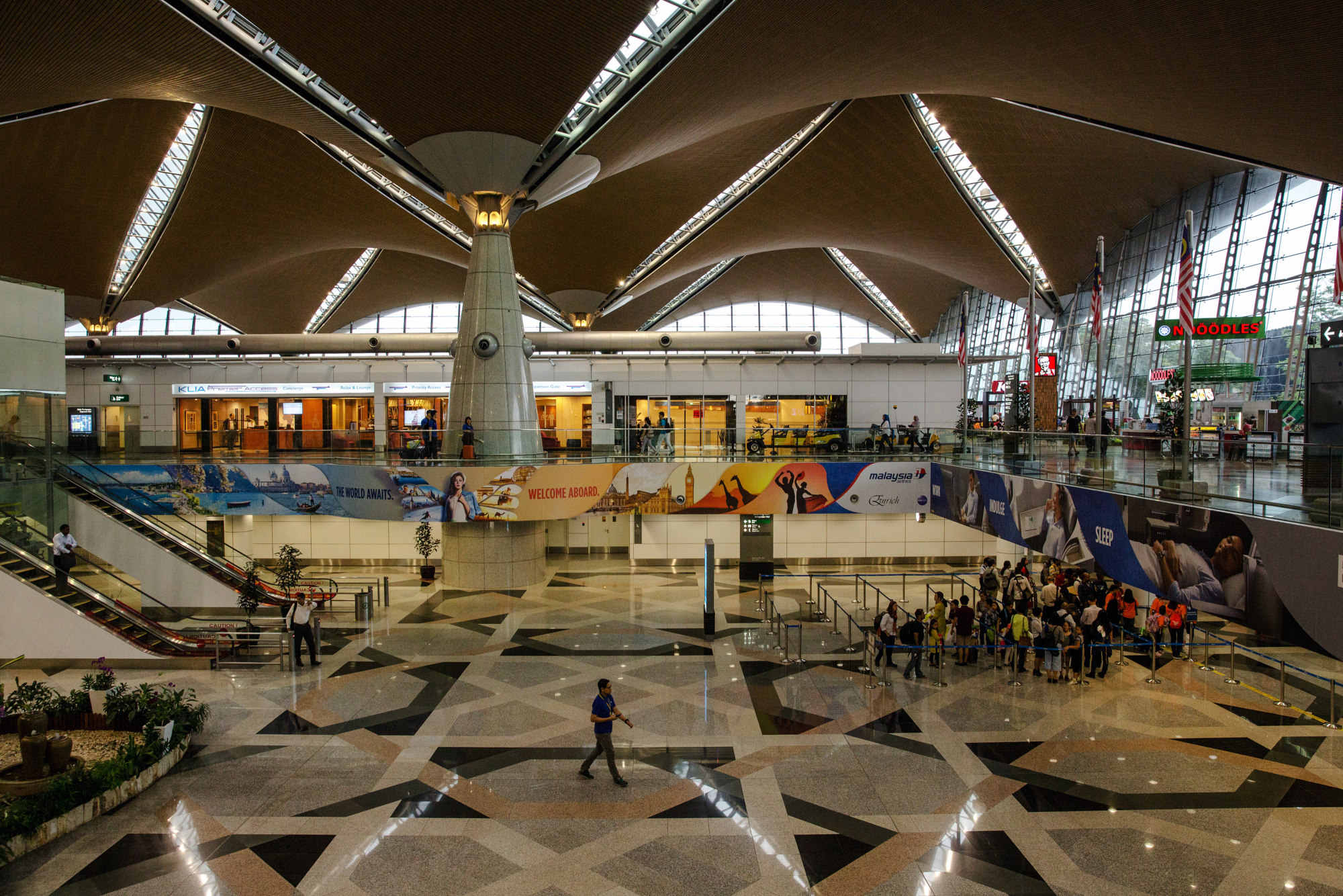 Inside the&nbsp;Kuala Lumpur International Airport&nbsp;in Sepang, Malaysia.