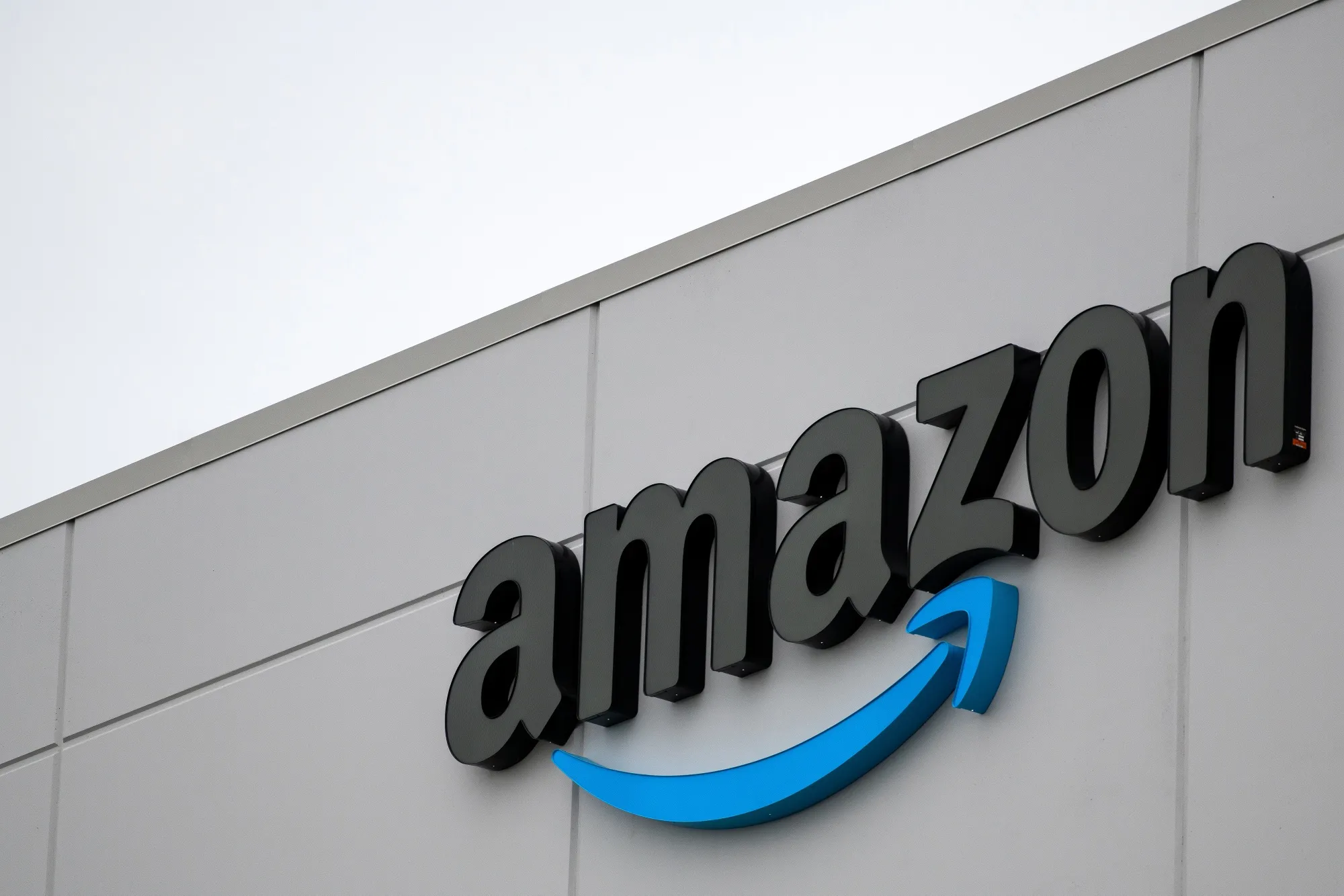 Amazon Delivery Facility As Construction Is Completed 