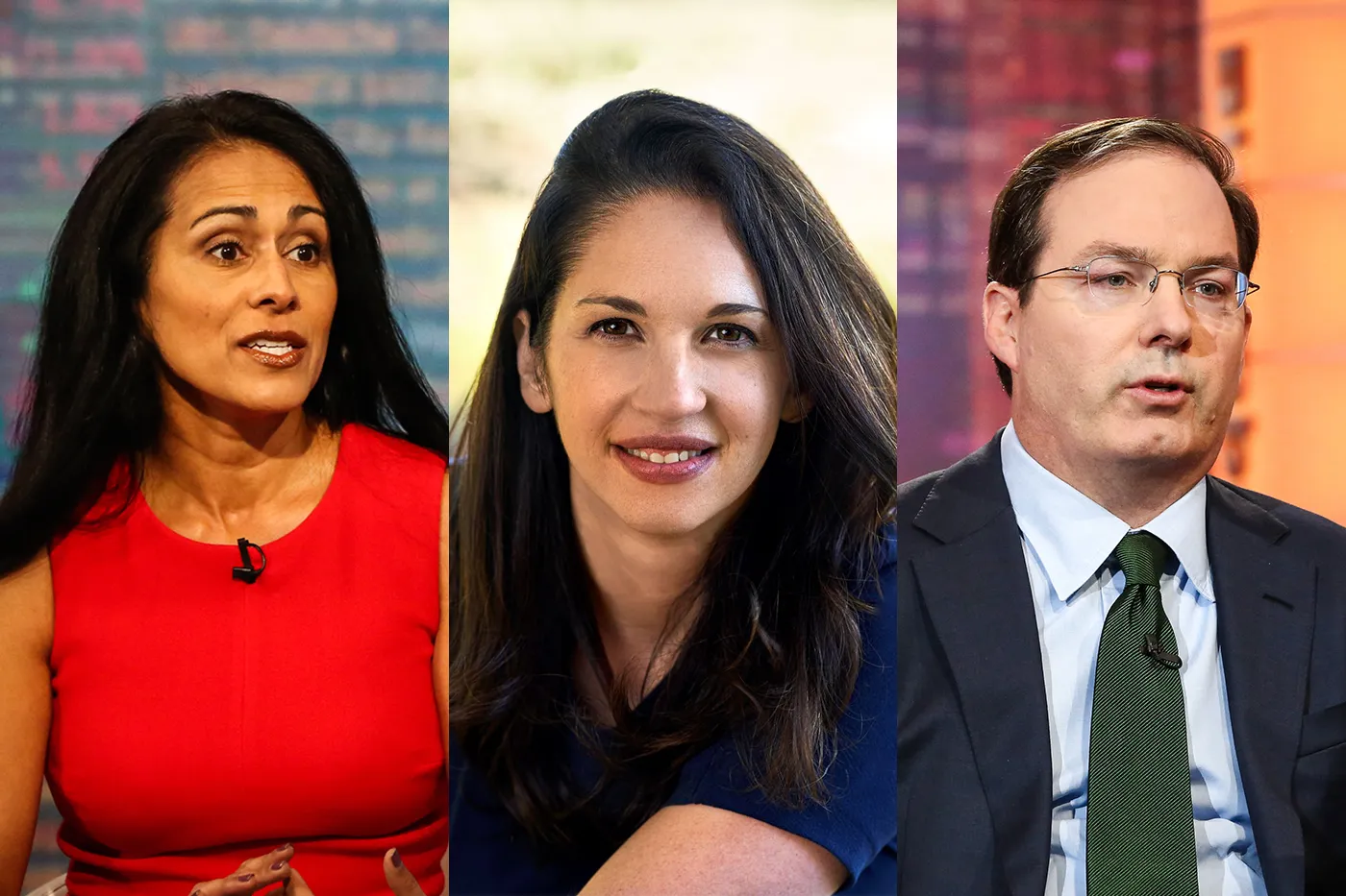 Left to right: Saira Malik,&nbsp;Karen&nbsp;Karniol-Tambour, and&nbsp;Henry McVey&nbsp;