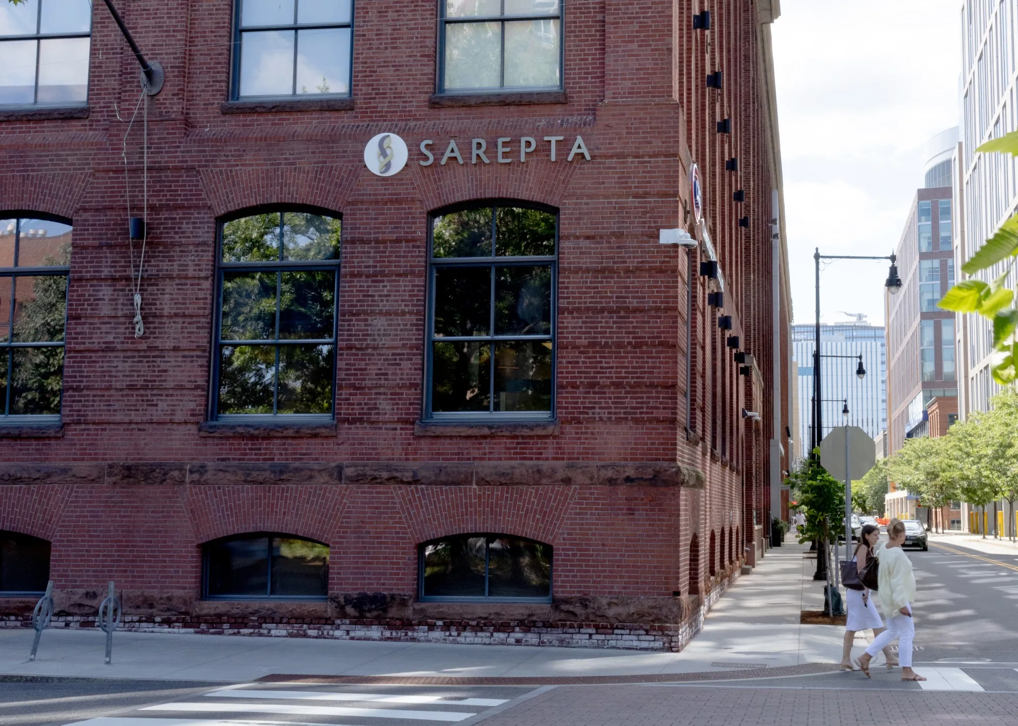 The Sarepta Therapeutics headquarters in Cambridge, Massachusetts.