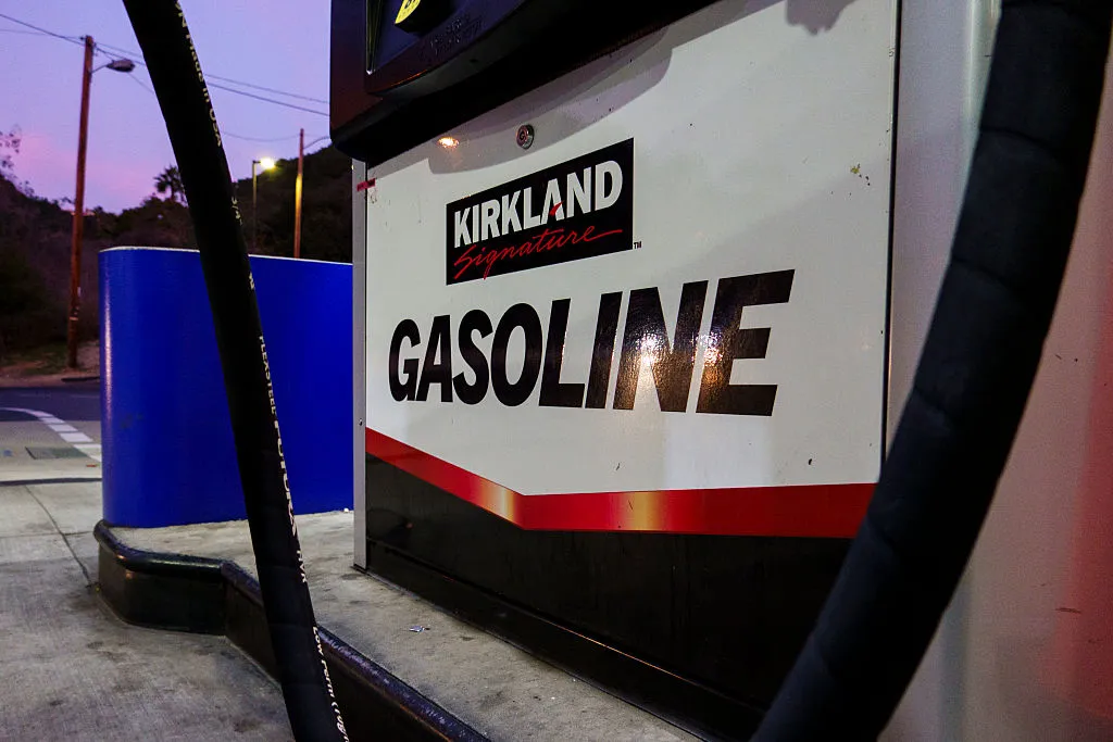 A Costco Wholesale gas station pump in San Diego, CA.&nbsp;