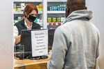 The pharmacy counter inside a Pick n Pay Stores supermarket in Johannesburg.