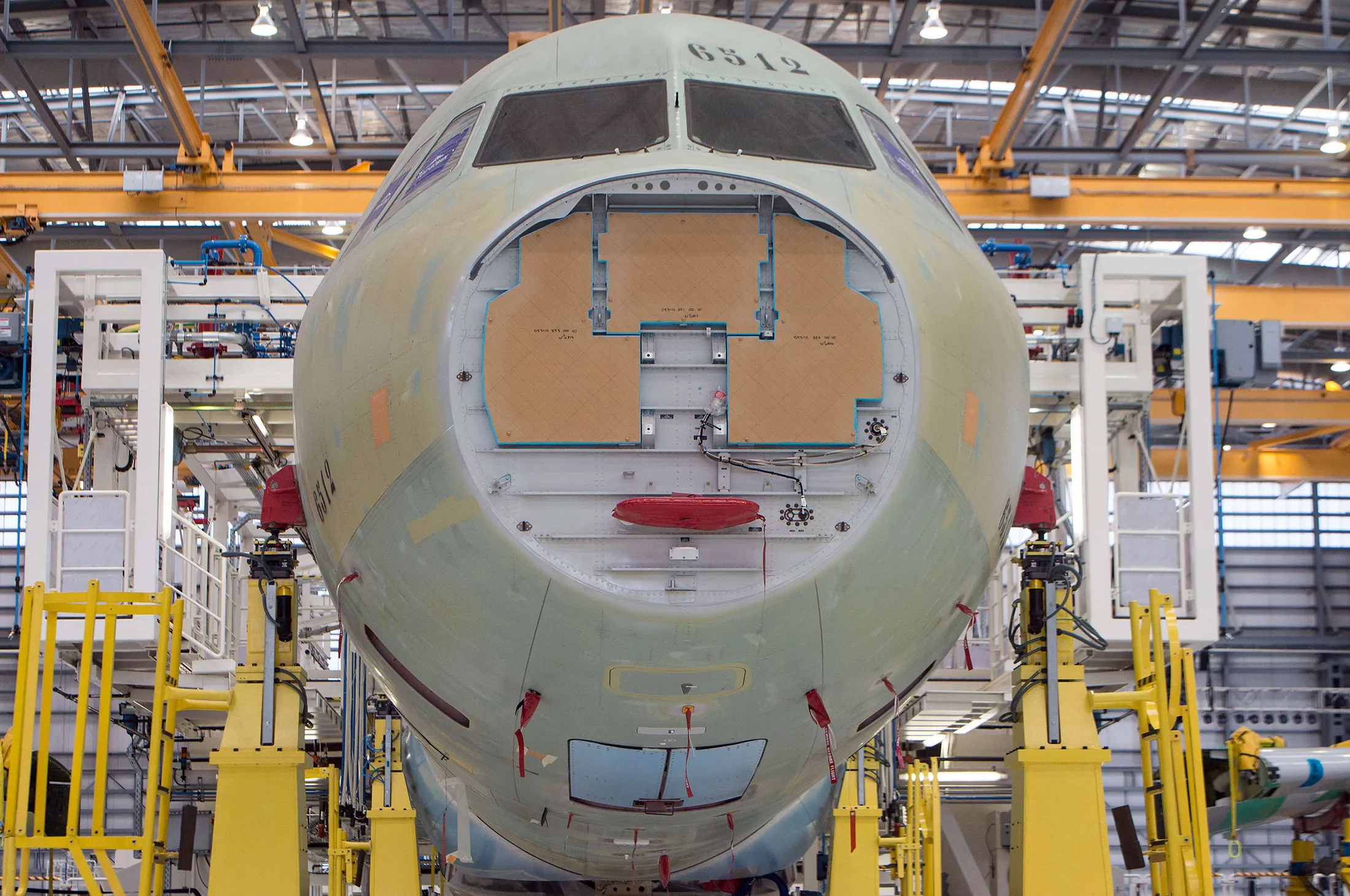 An Airbus A321 under construction.
