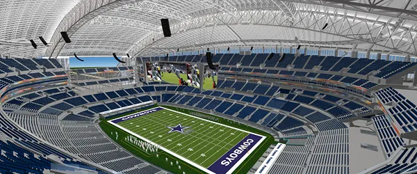 The new owners of the $1 billion Dallas Cowboys New Stadium could virtually tour the gridiron via animations made using the Unreal 3 game engine. 