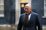 Nadhim Zahawi departs following a weekly meeting of cabinet ministers at 10 Downing Street in London on Jan. 10.