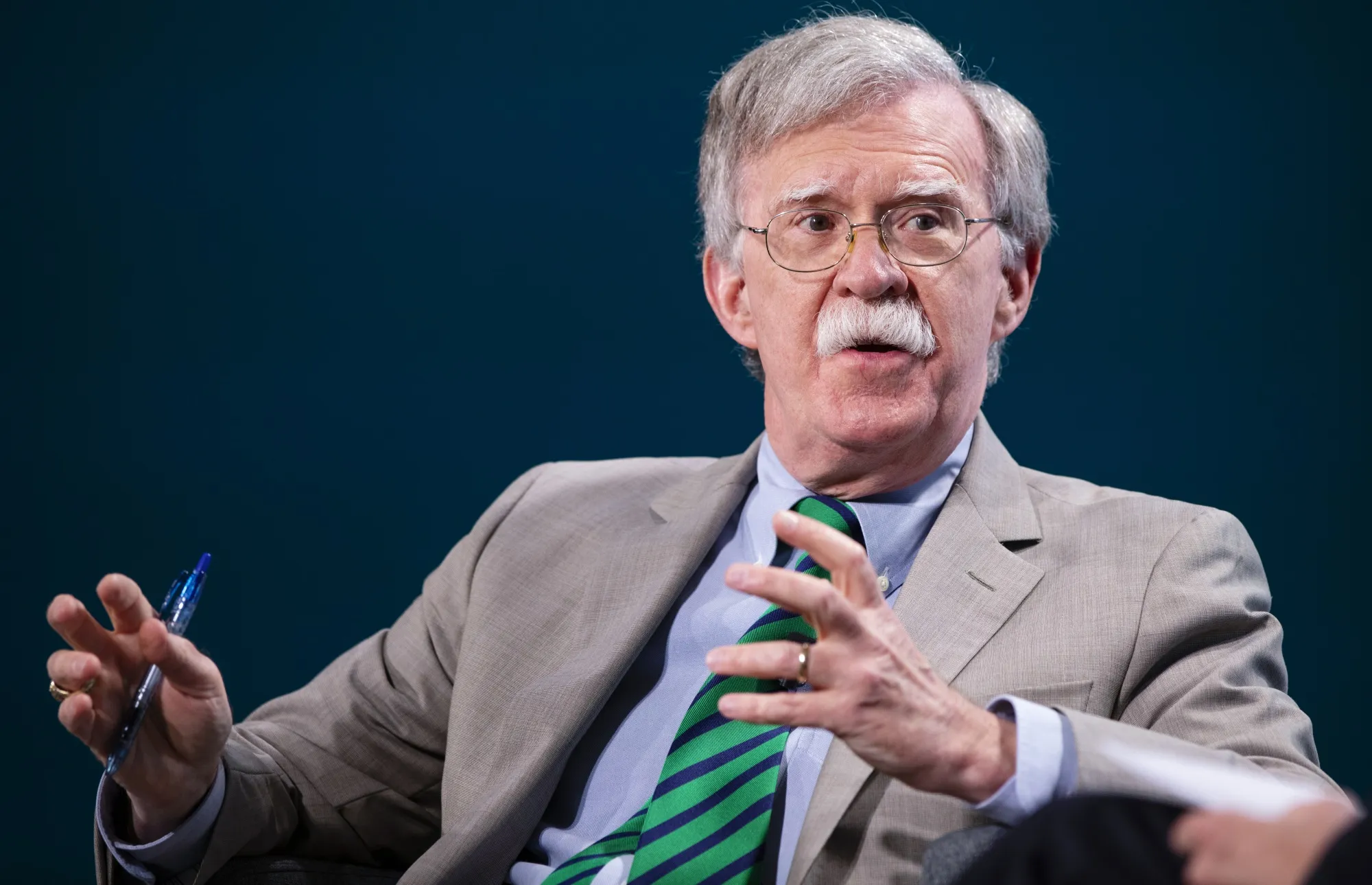 John Bolton, national security advisor, speaks during the Wall Street Journal CFO Network conference in Washington on June 11, 2019.&nbsp;
